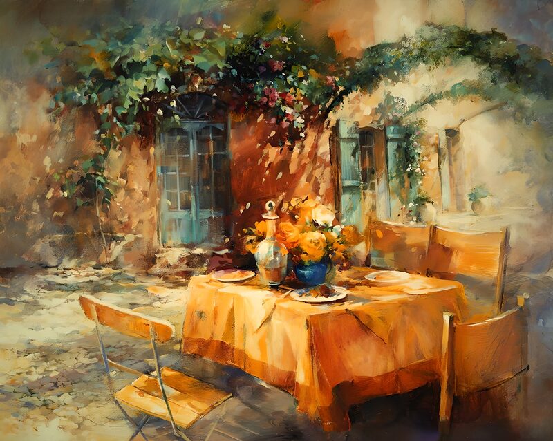 Serene Outdoor Dining Experience