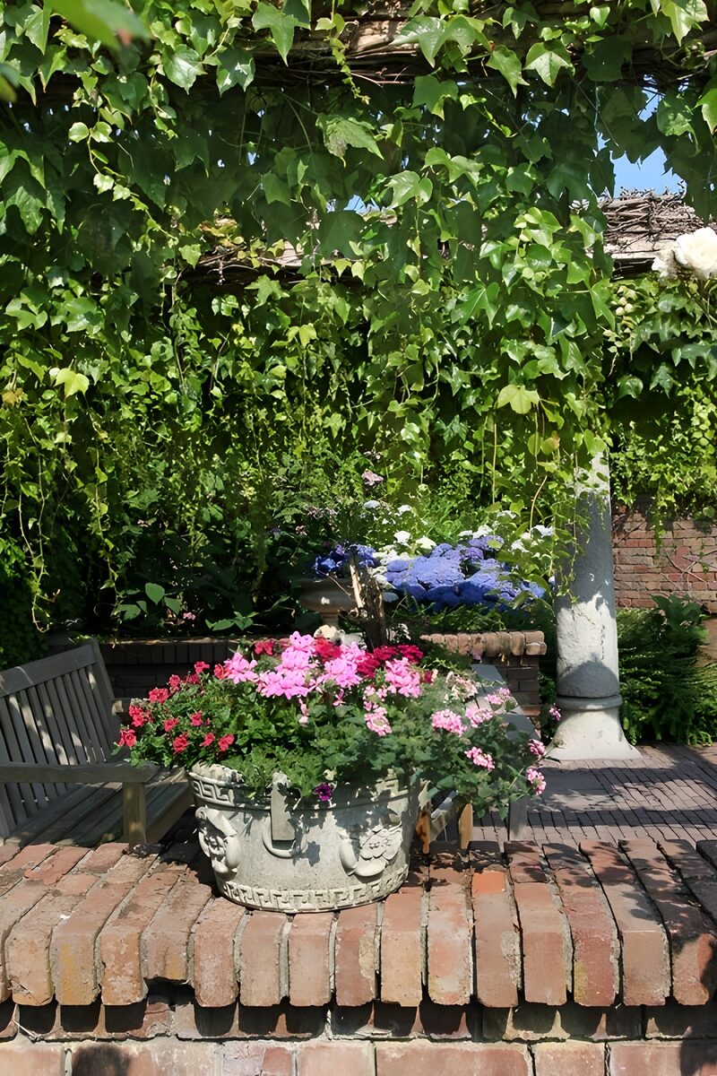 Serene Garden Haven in Bloom