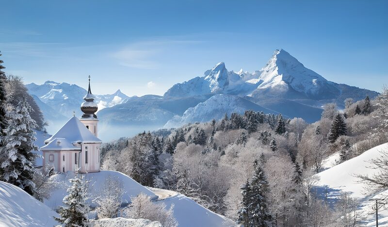 Winter Serenity in the Bavarian Alps