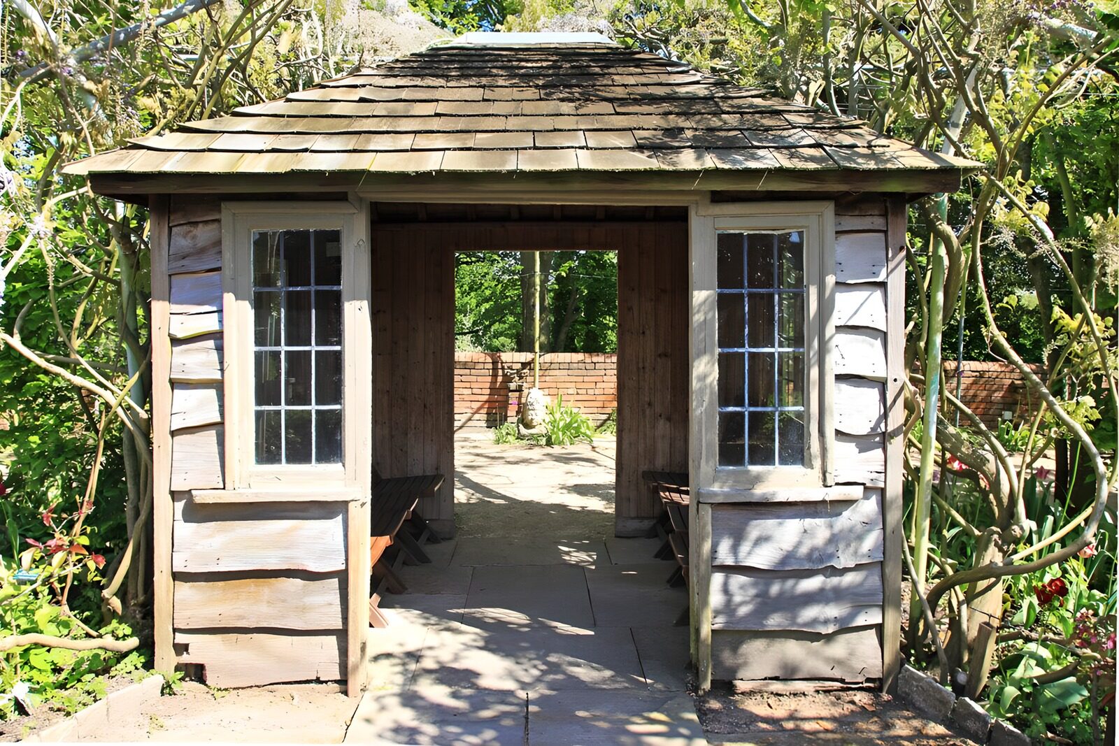 Rustic Garden Pavilion Entrance