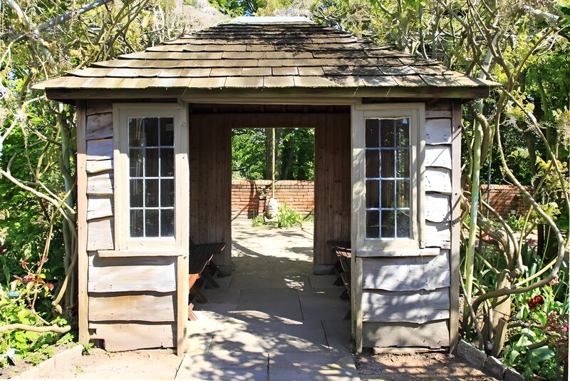 Rustic Garden Pavilion Entrance