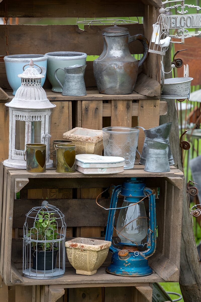 Vintage Decorative Items Display