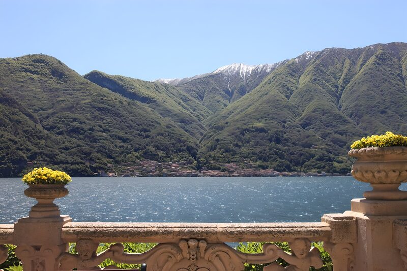 Serene Lake View with Lush Mountains