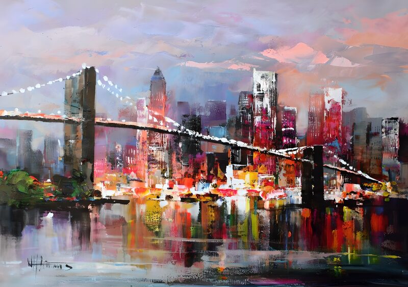 Vibrant Cityscape at Dusk