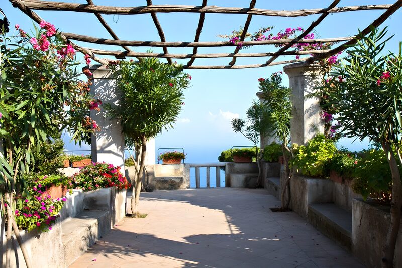 Scenic Coastal Garden View
