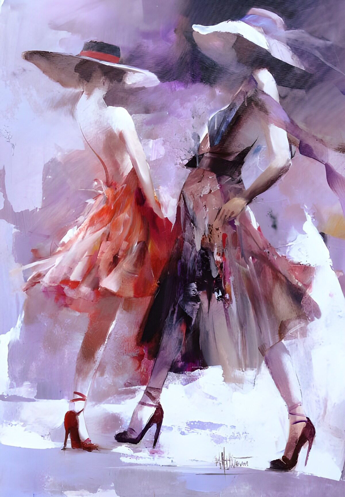 Elegant Dance of Fashion and Style