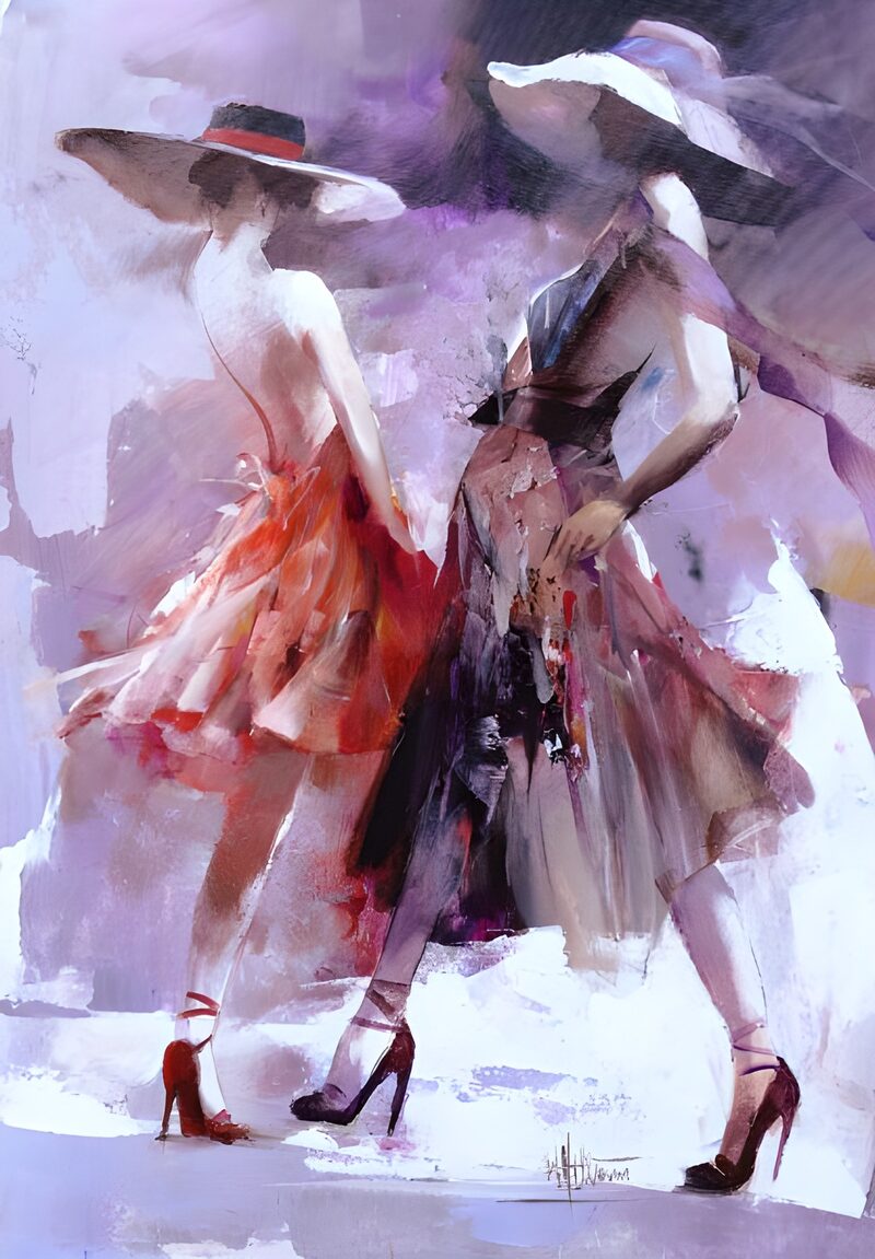Elegant Dance of Fashion and Style