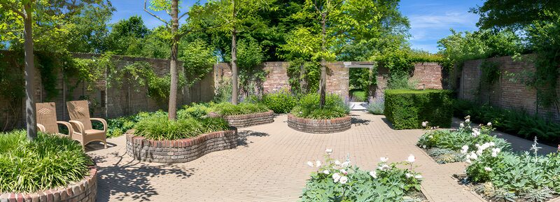 Tranquil Garden Retreat with Stone Pathways