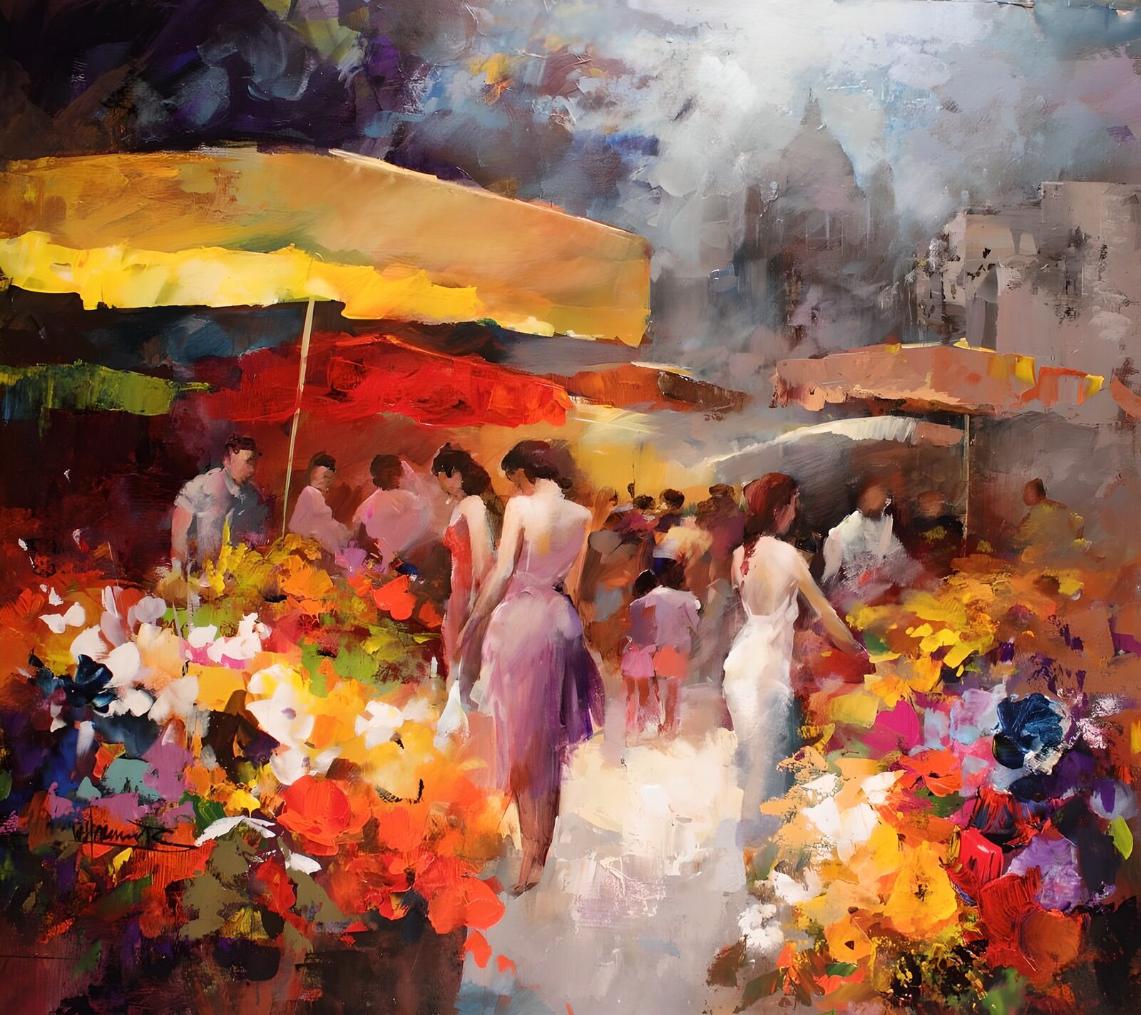 Vibrant Market Blossoms