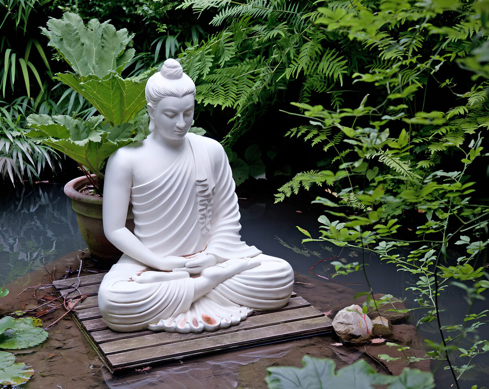 Serene Buddha in Nature