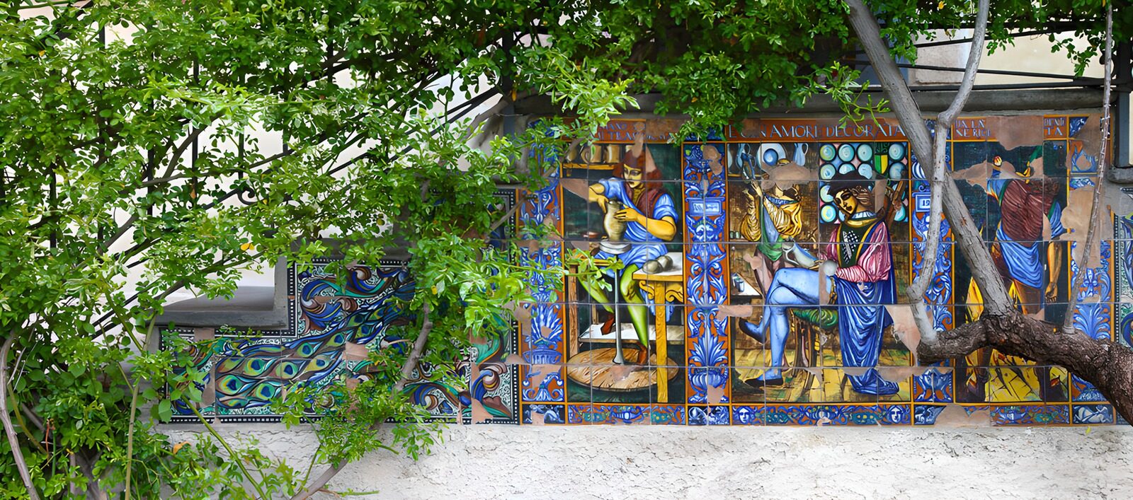 Vibrant Mural of Trades and Crafts