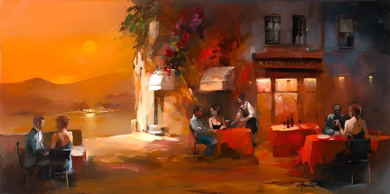 Romantic Evening at the Restaurant