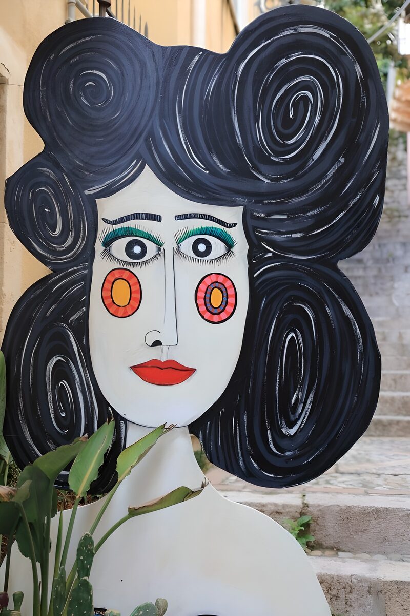 Abstract Woman with Bold Features