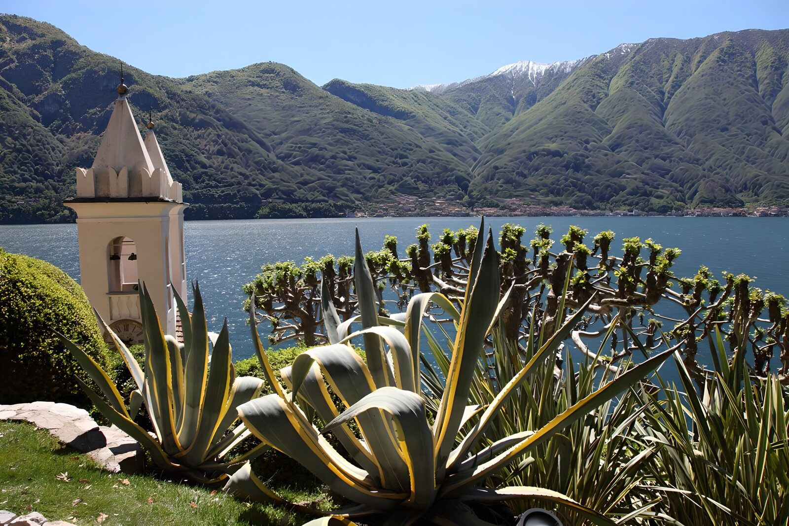 Scenic View of Lake and Mountains