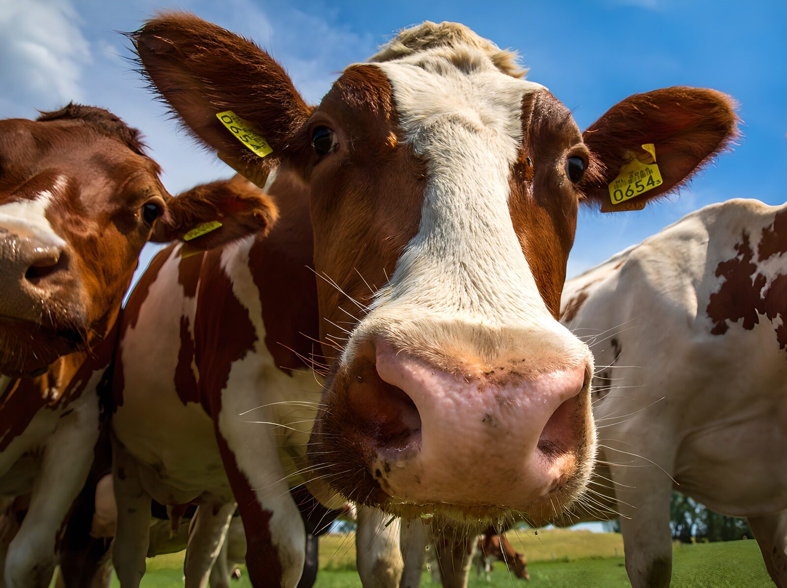 Curious Cows in the Meadow