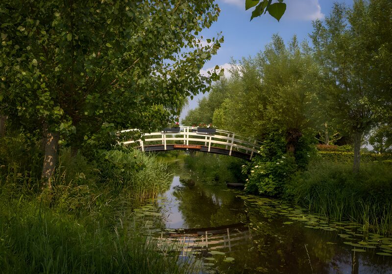 Serene Bridge Over Tranquil Waters