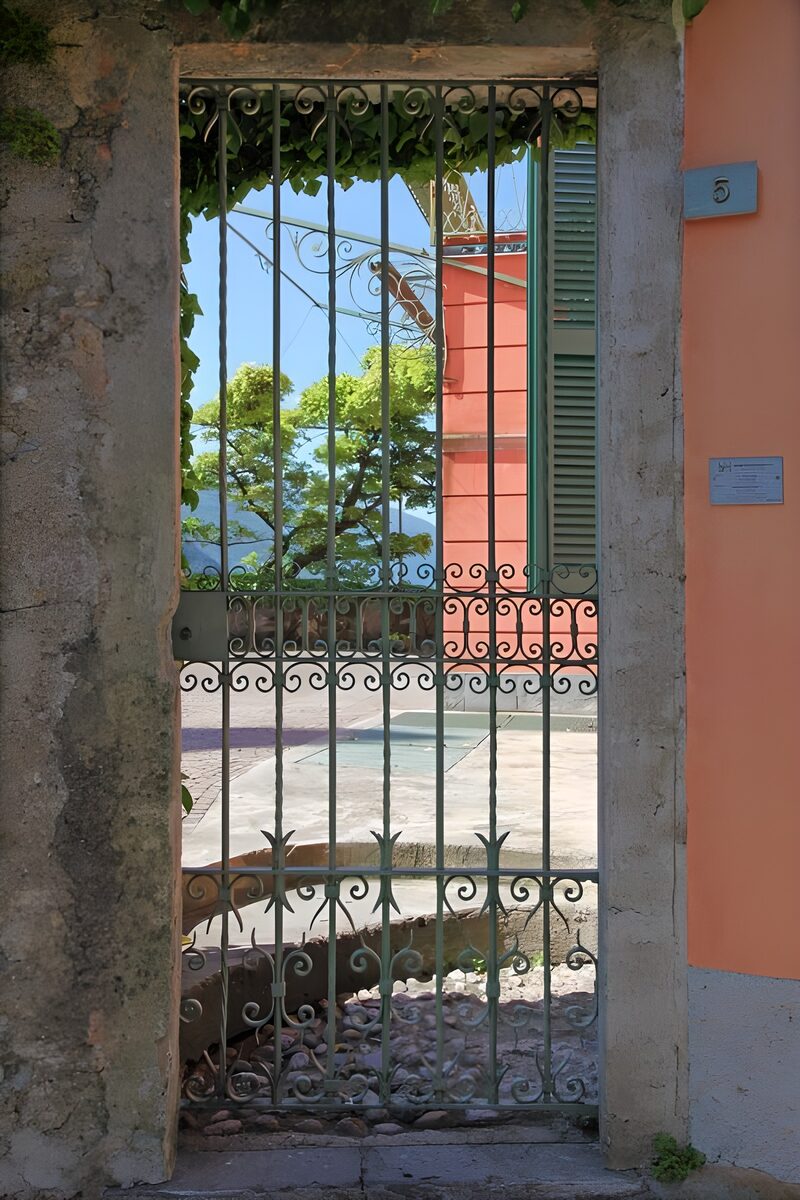 Elegant Gate Overlooking a Scenic View