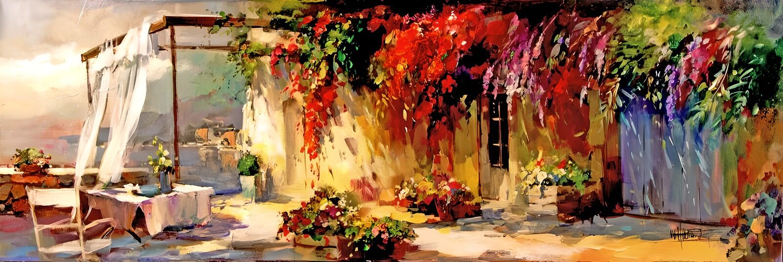 Vibrant Terrace Oasis