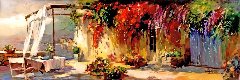Vibrant Terrace Oasis