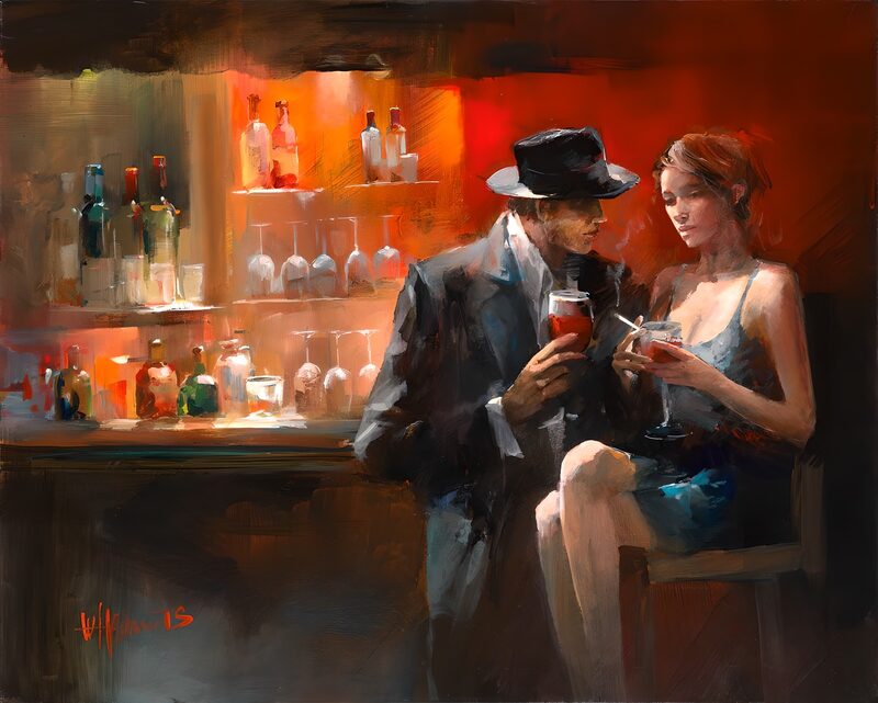 Romantic Evening at the Bar