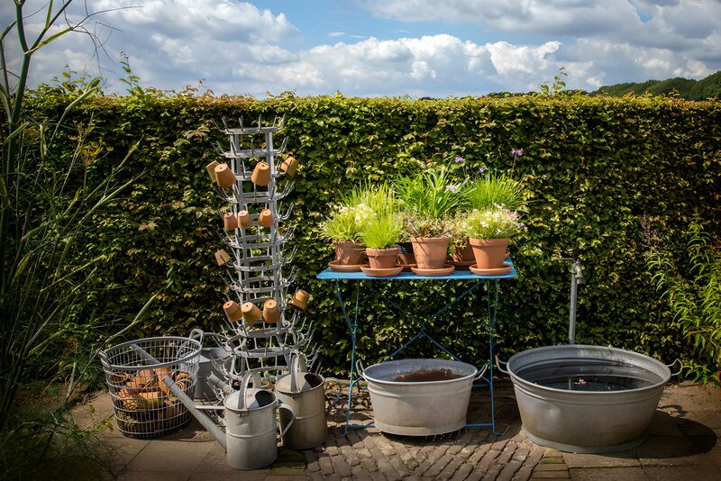 Garden Potting Station Setup