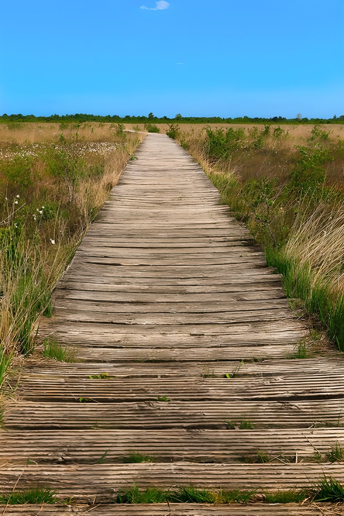 Tranquil Boardwalk through Nature