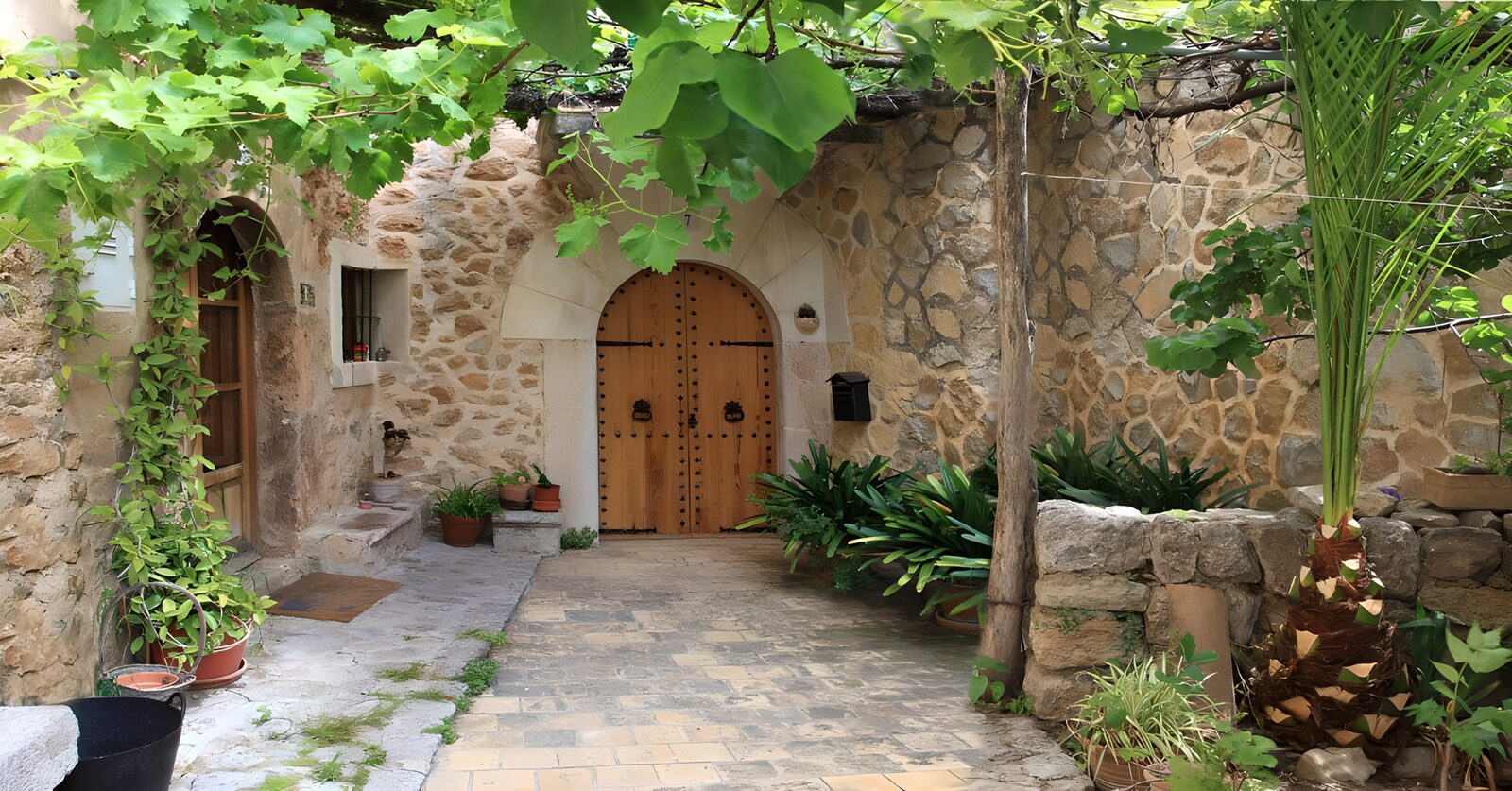 Charming Stone Cottage Entrance