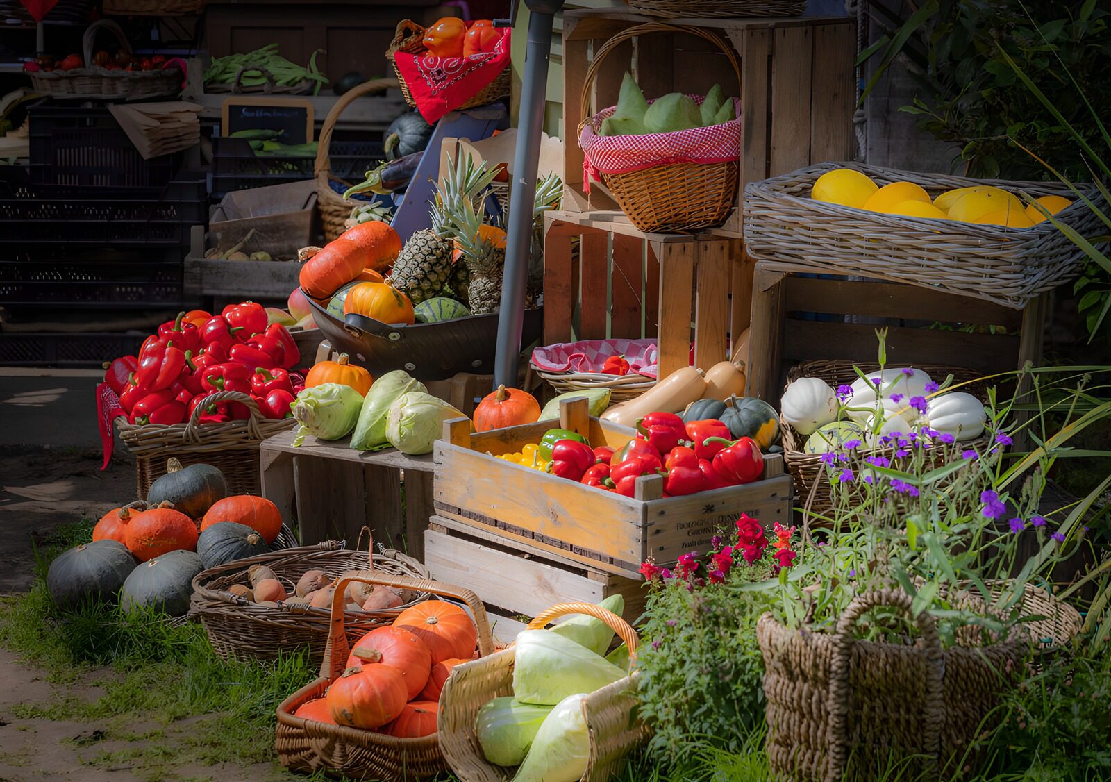 Abundant Harvest at the Market