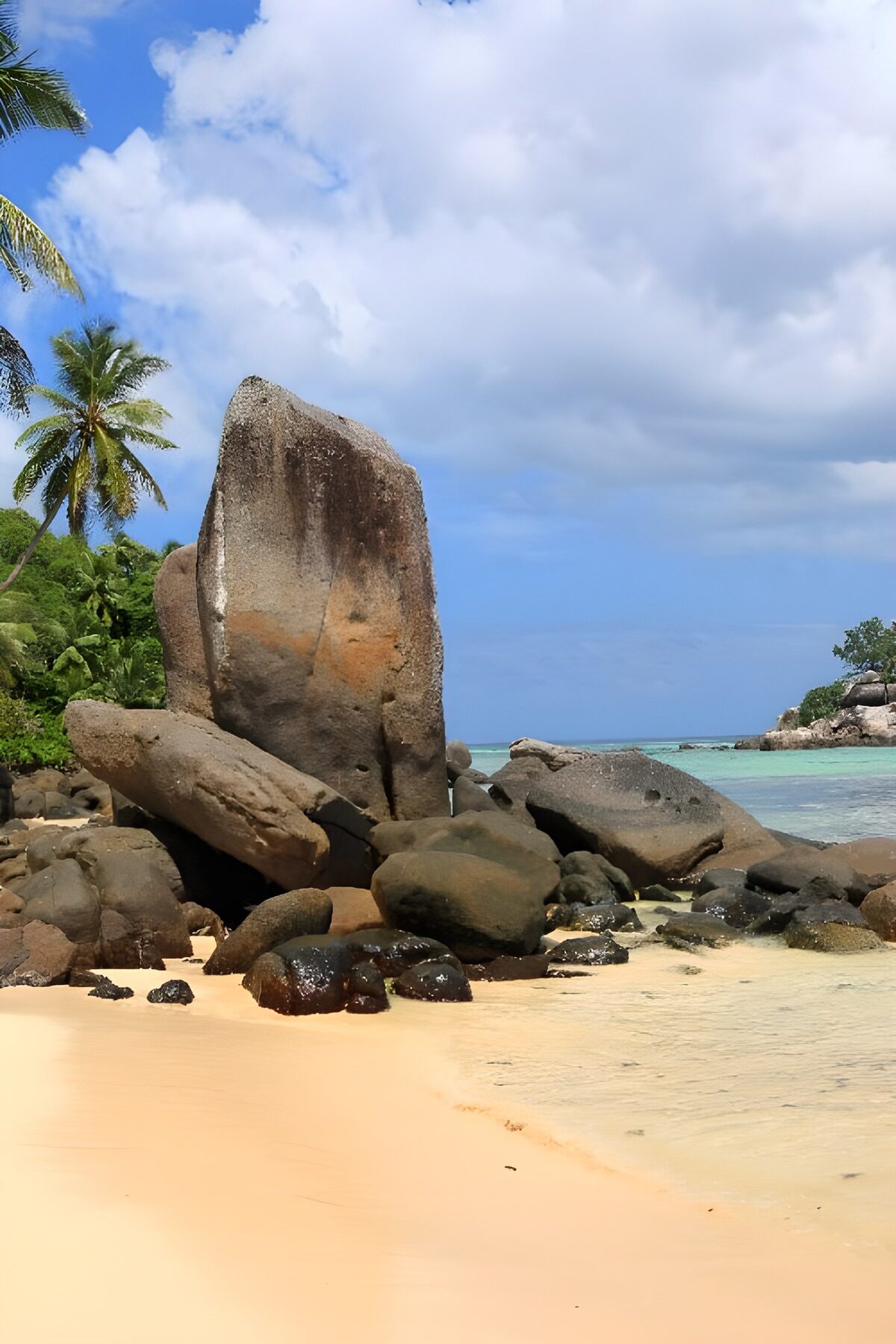 Serene Coastal Landscape with Rocks