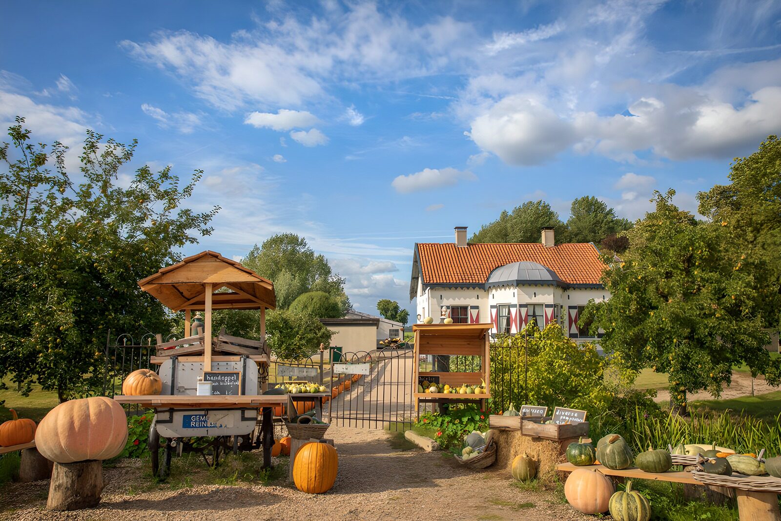 Rural Pumpkin Patch and Farm Stand
