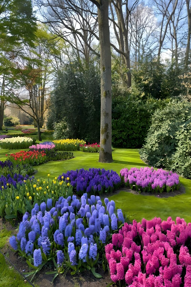 Vibrant Spring Flower Garden