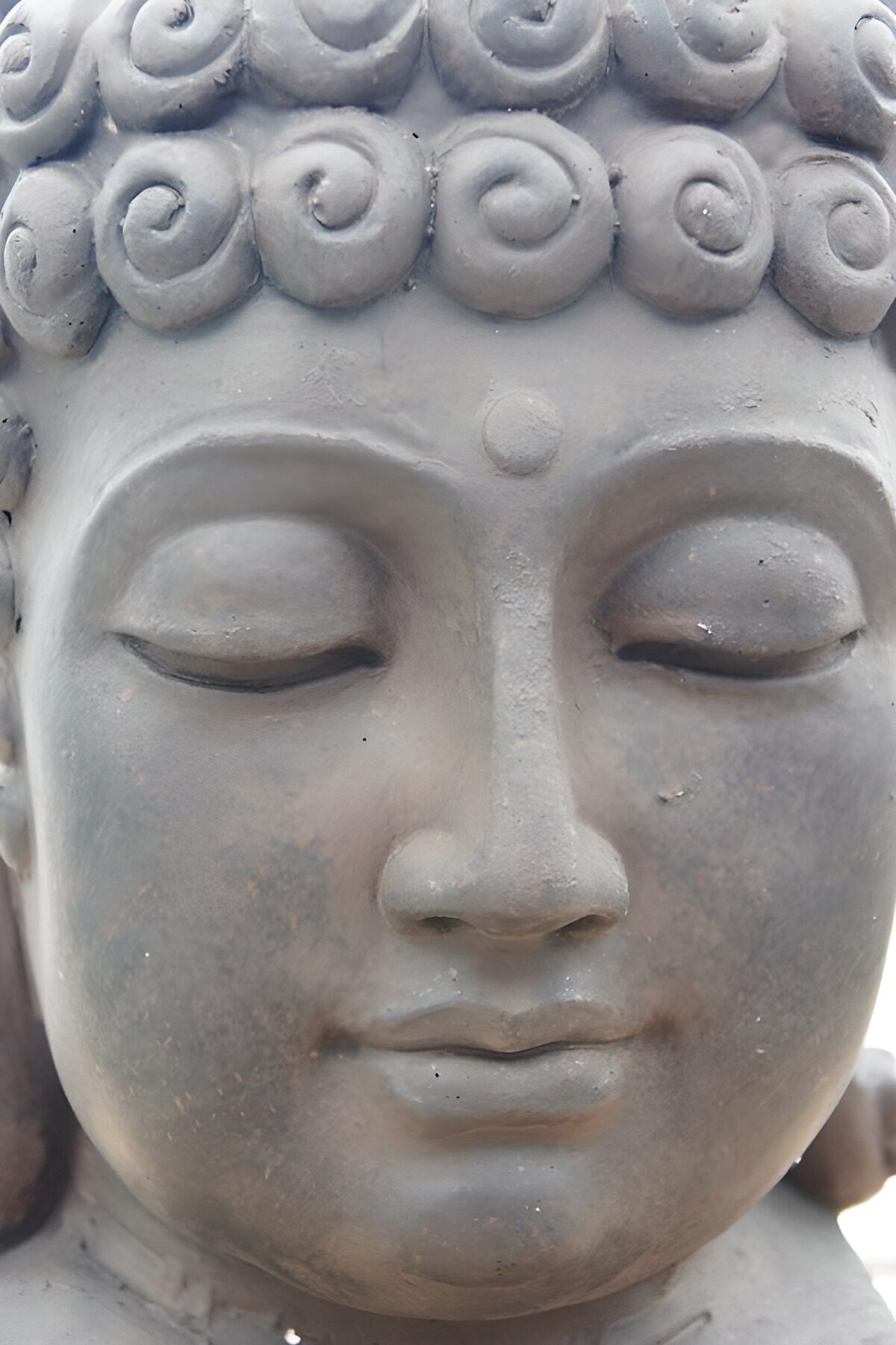 Tranquil Buddha Face Sculpture