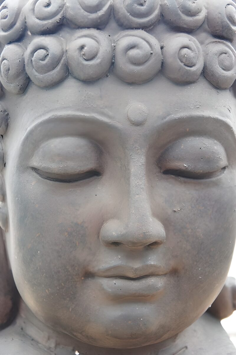 Tranquil Buddha Face Sculpture
