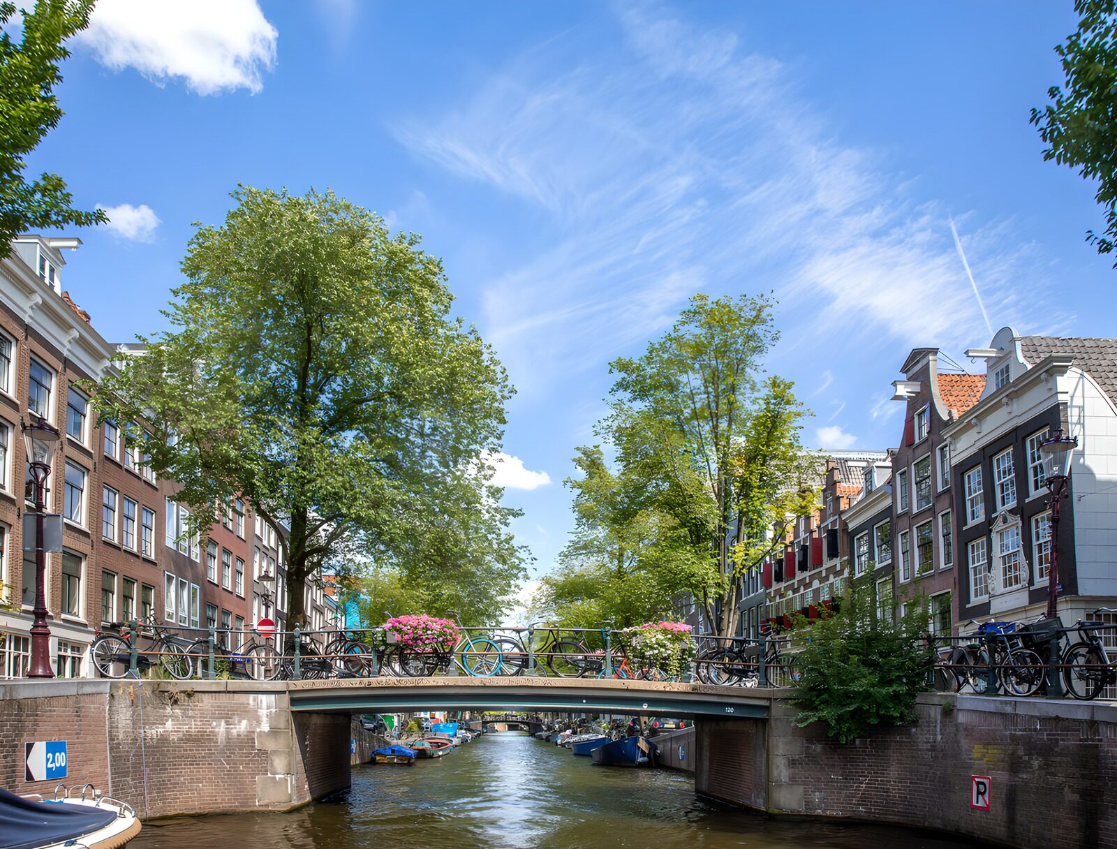 Charming Amsterdam Bridge Scene