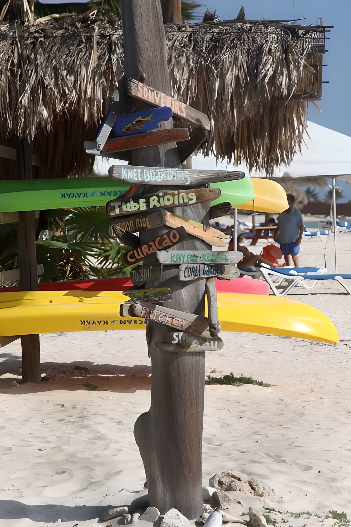 Beach Activity Direction Signpost