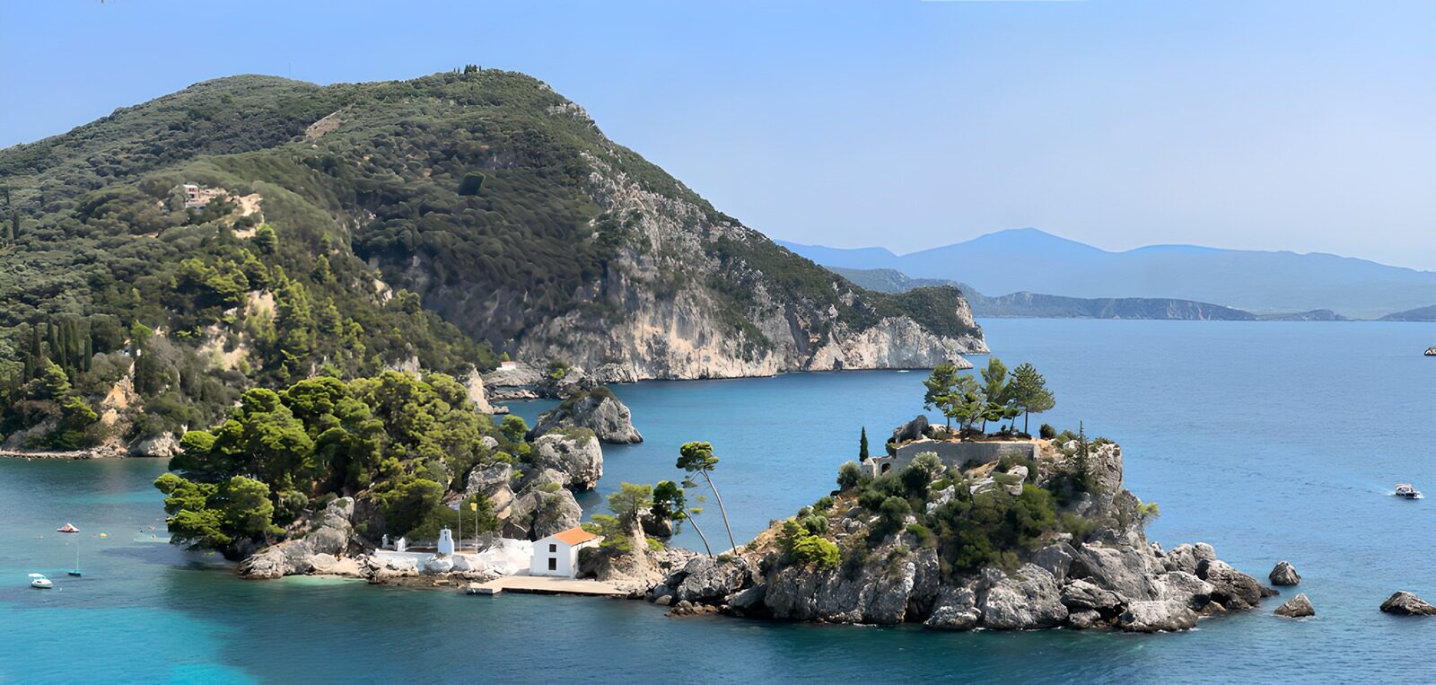 Serene Coastal Landscape in Greece