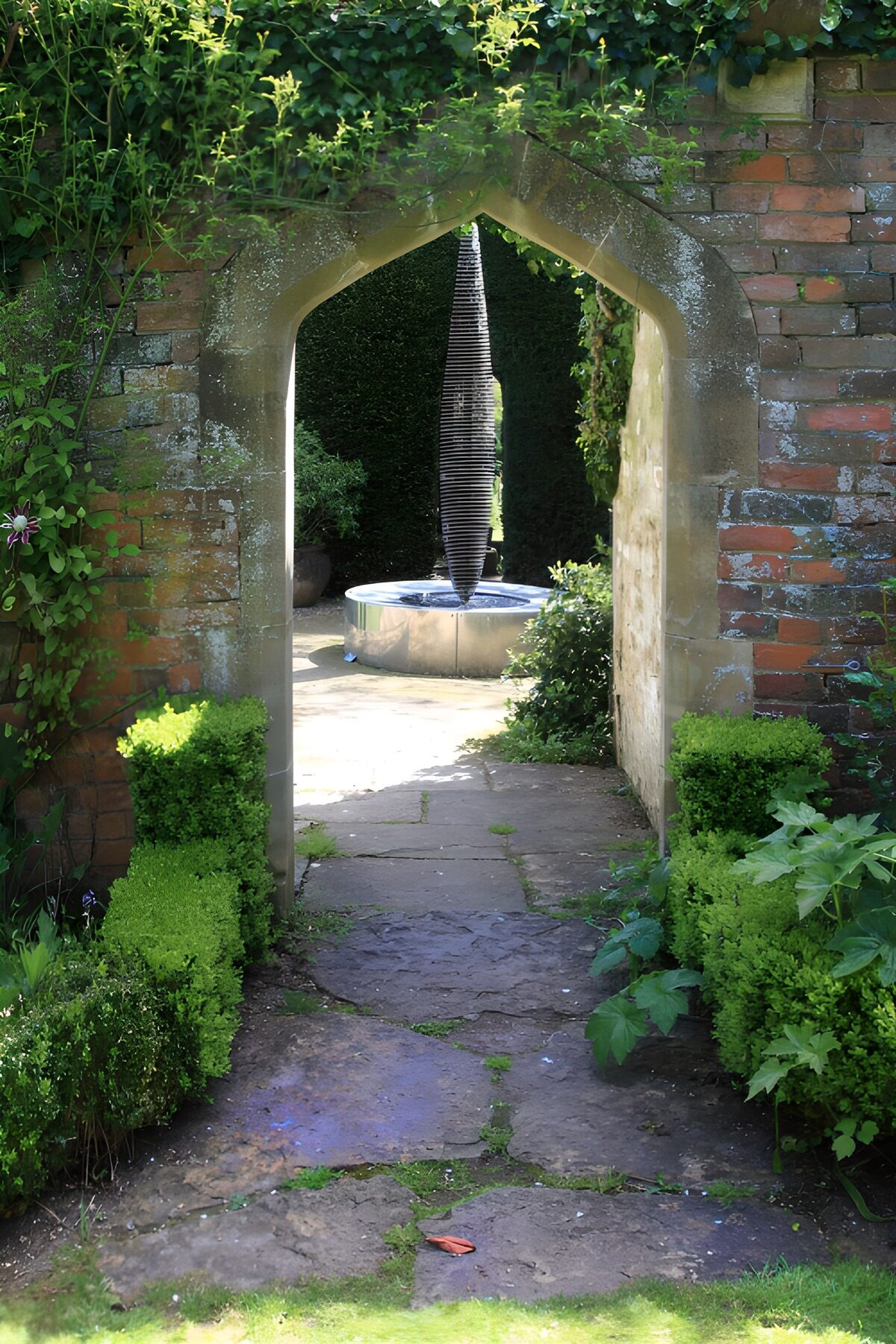 Serene Garden Archway View