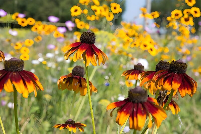 Vibrant Wildflower Meadow Scene