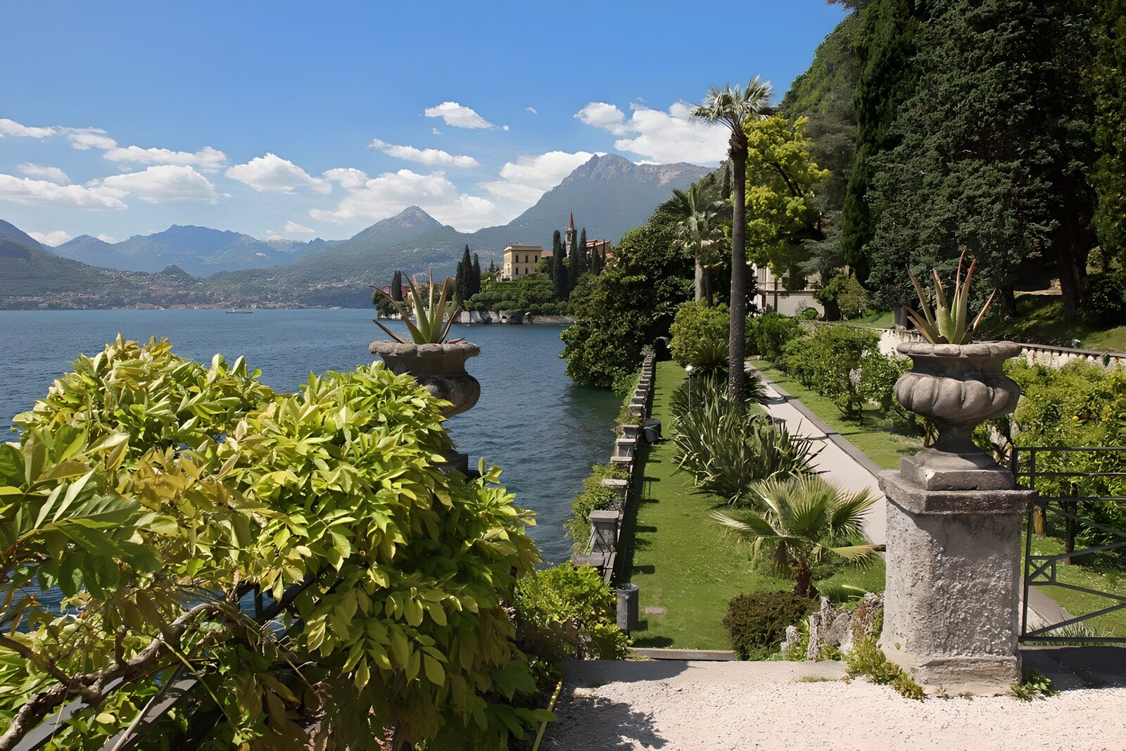 Serene Lakeside View with Mountains