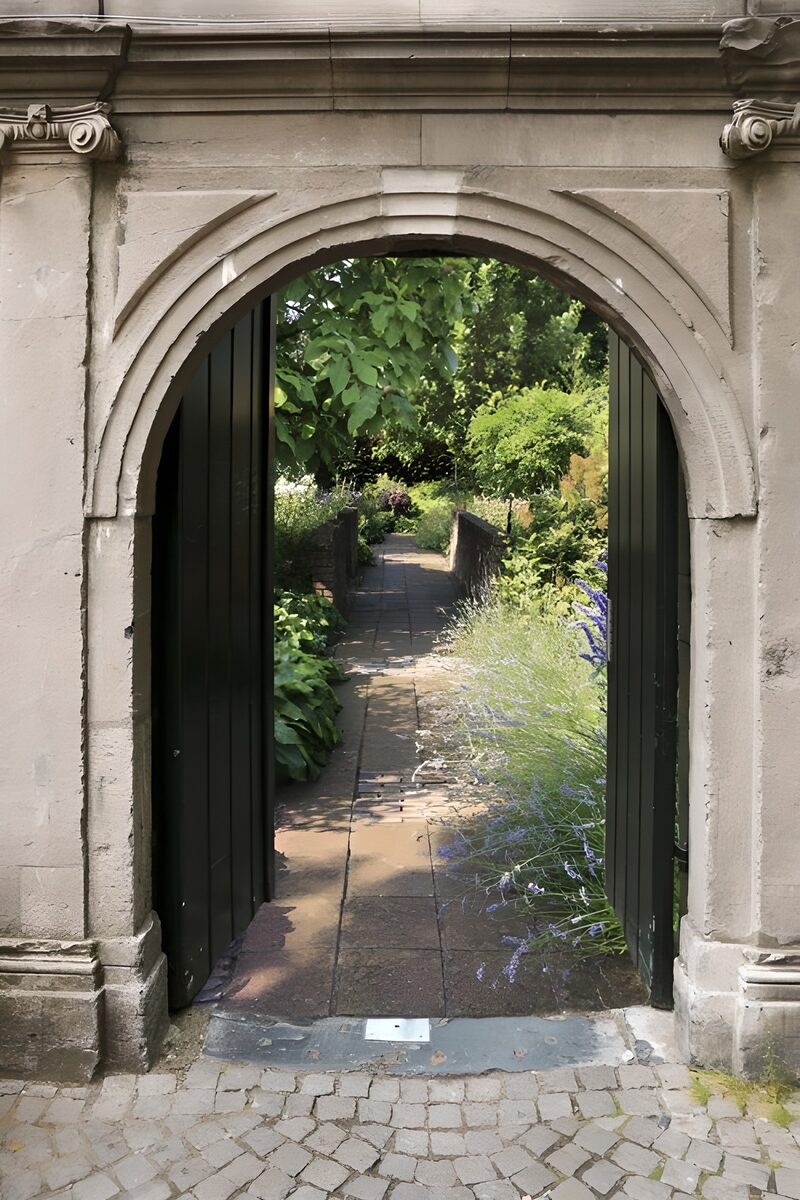 Serene Garden Entrance