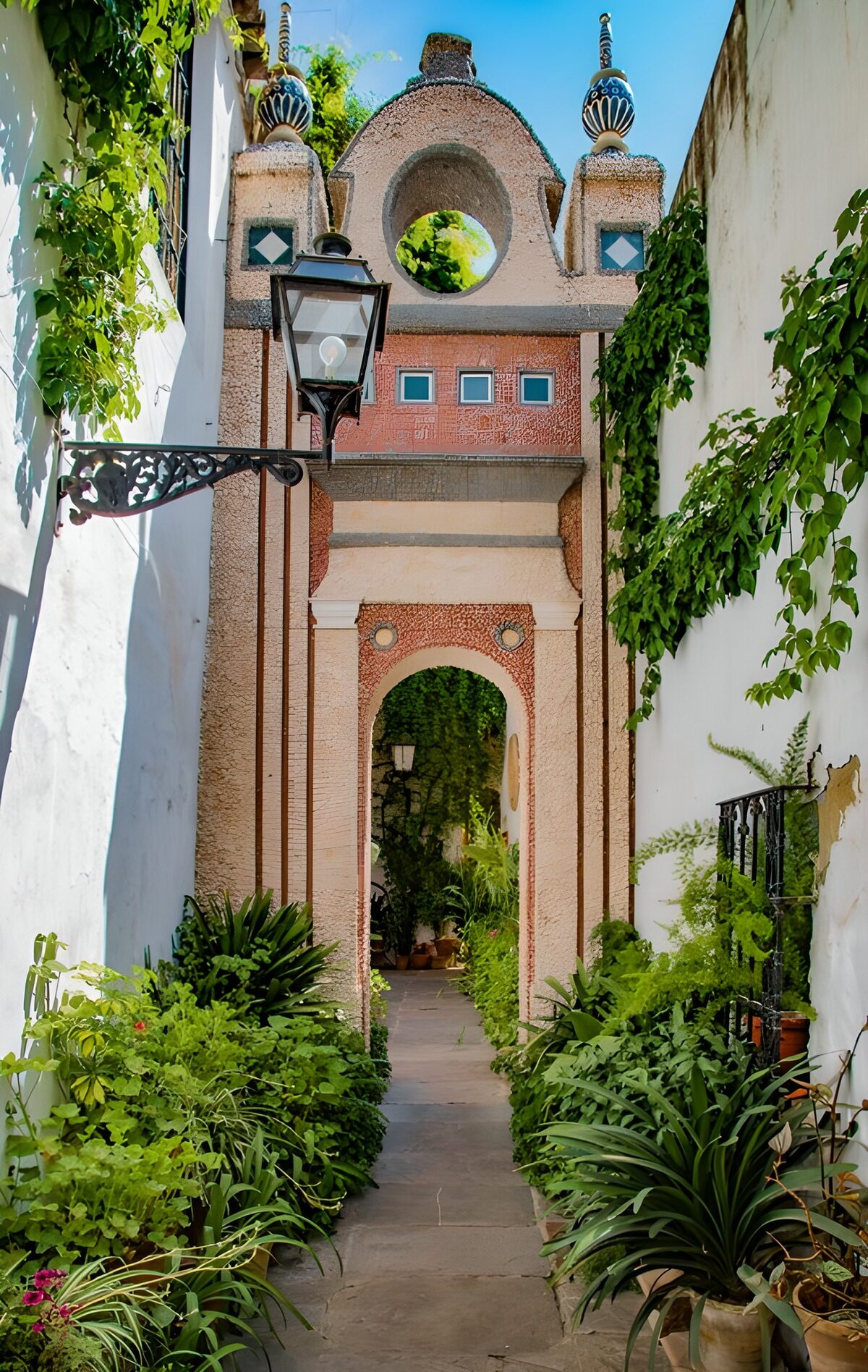 Serene Pathway in Lush Surroundings