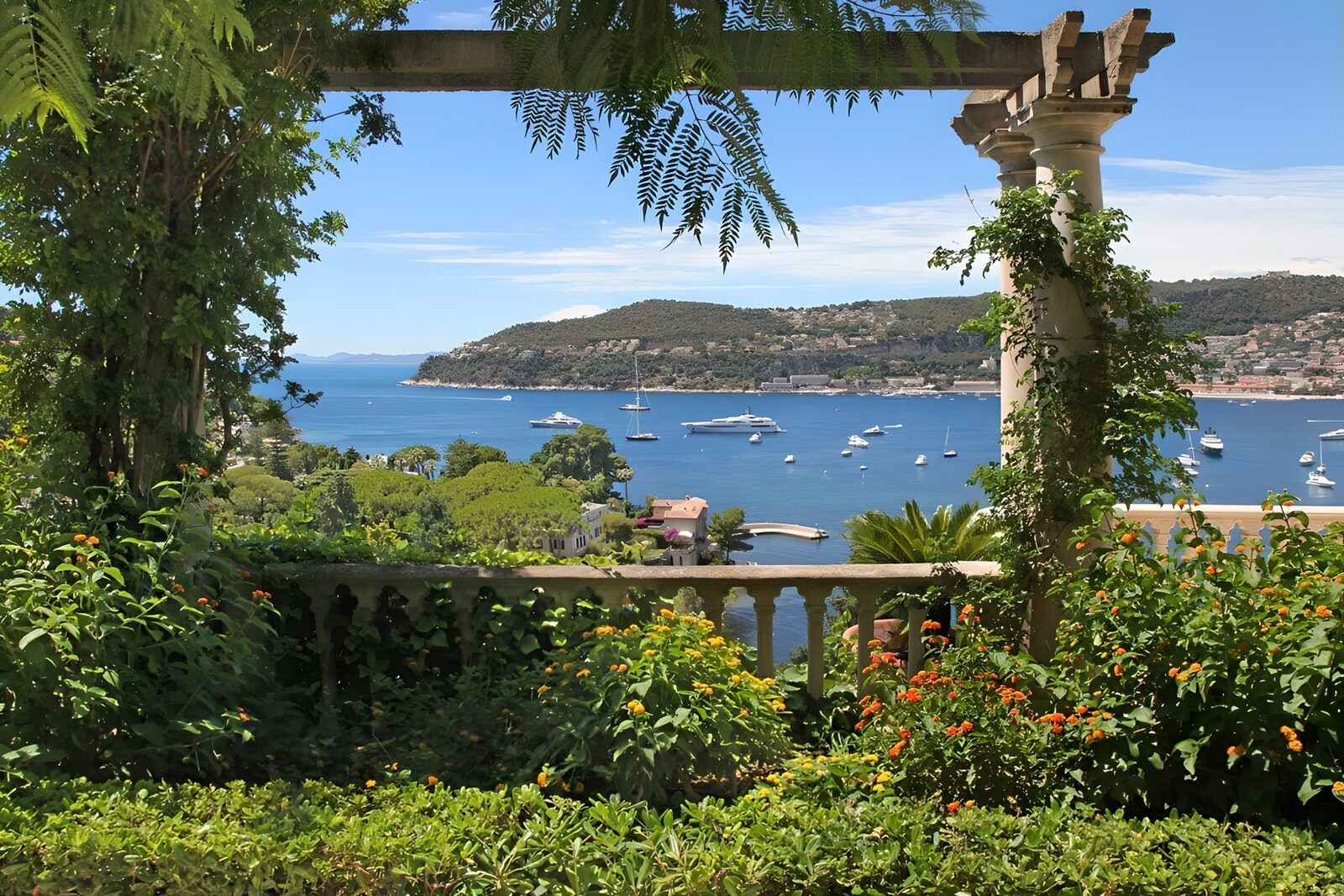 Serene Coastal View from Garden Retreat