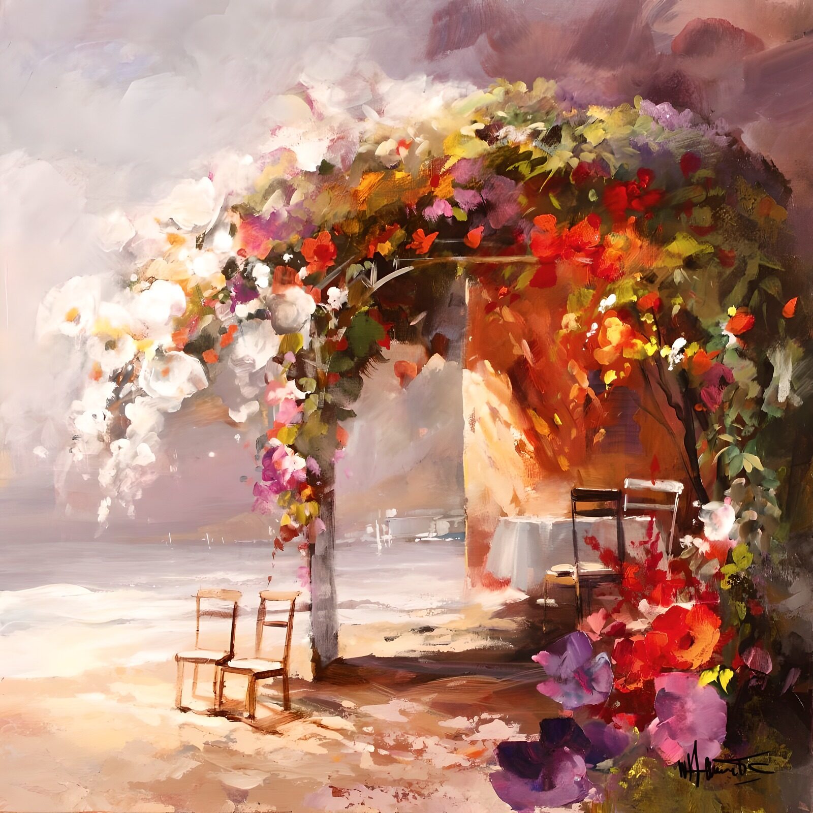 Coastal Floral Retreat