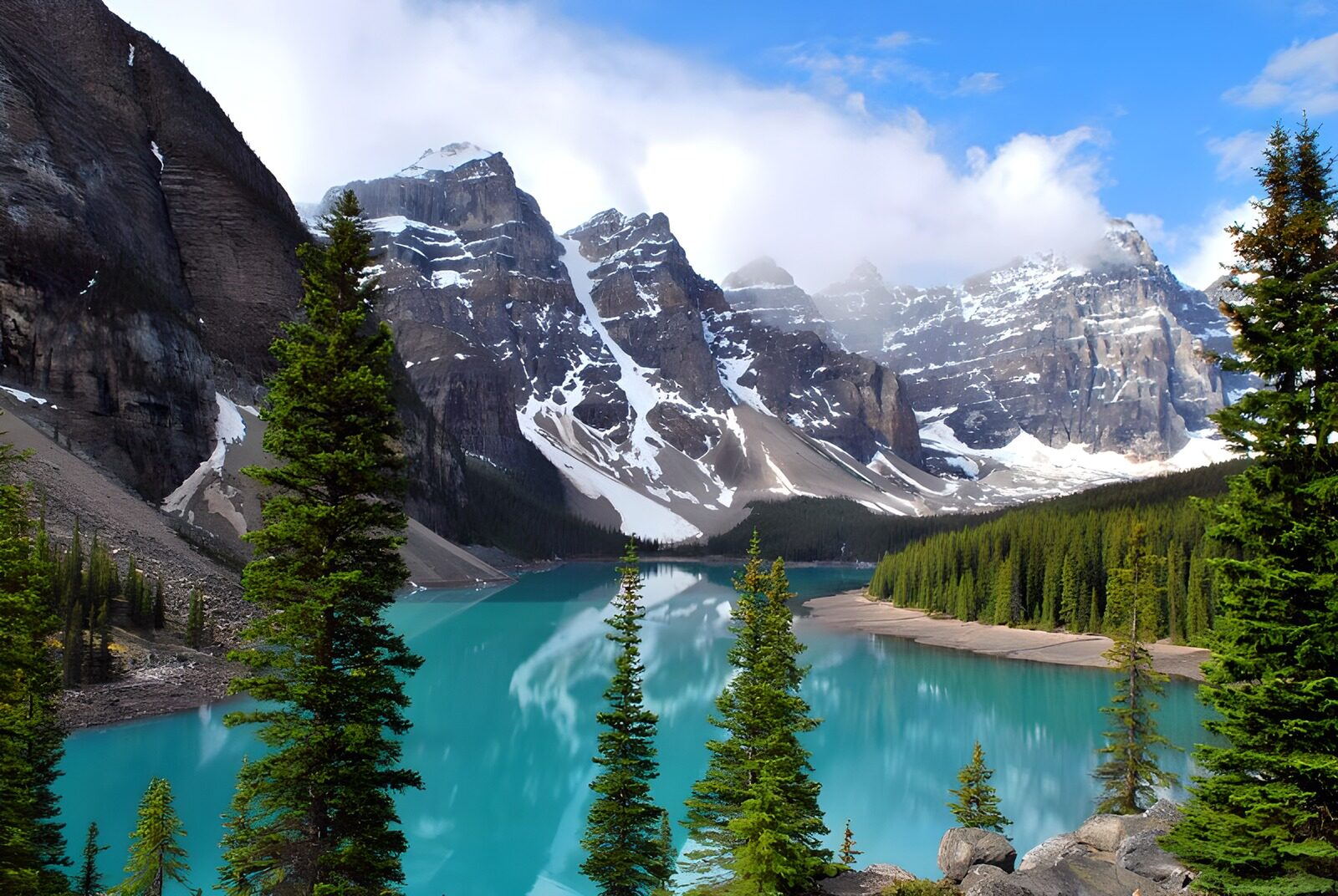 Serene Mountain Reflection