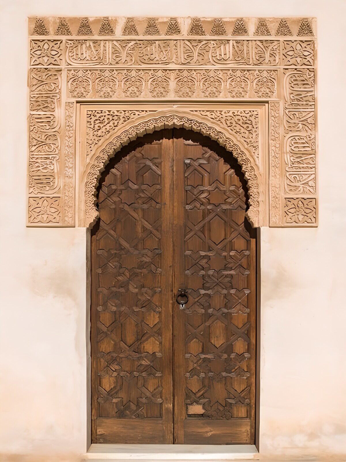 Intricately Carved Wooden Doorway