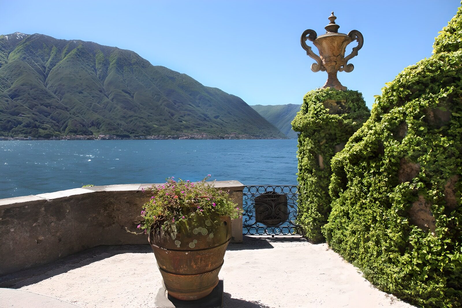 Serene Lake View with Lush Greenery