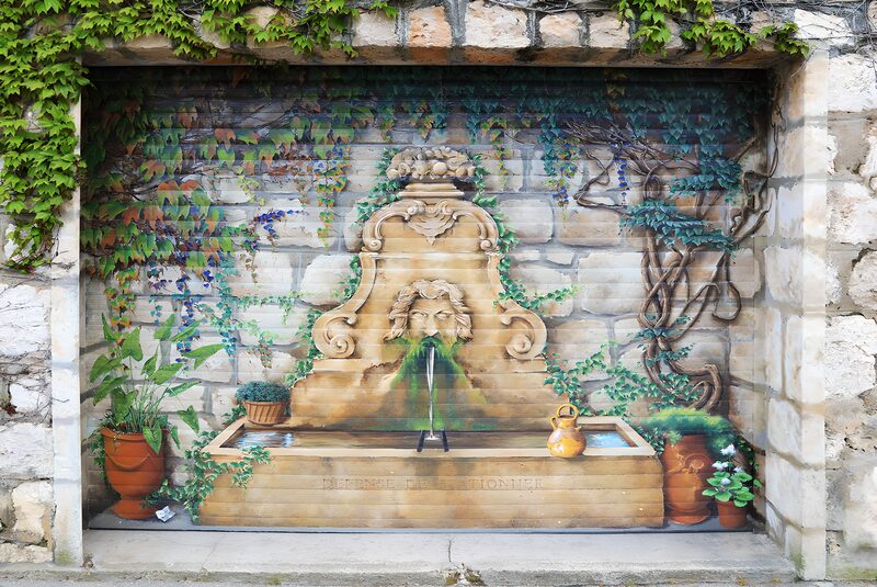 Charismatic Wall Fountain Mural