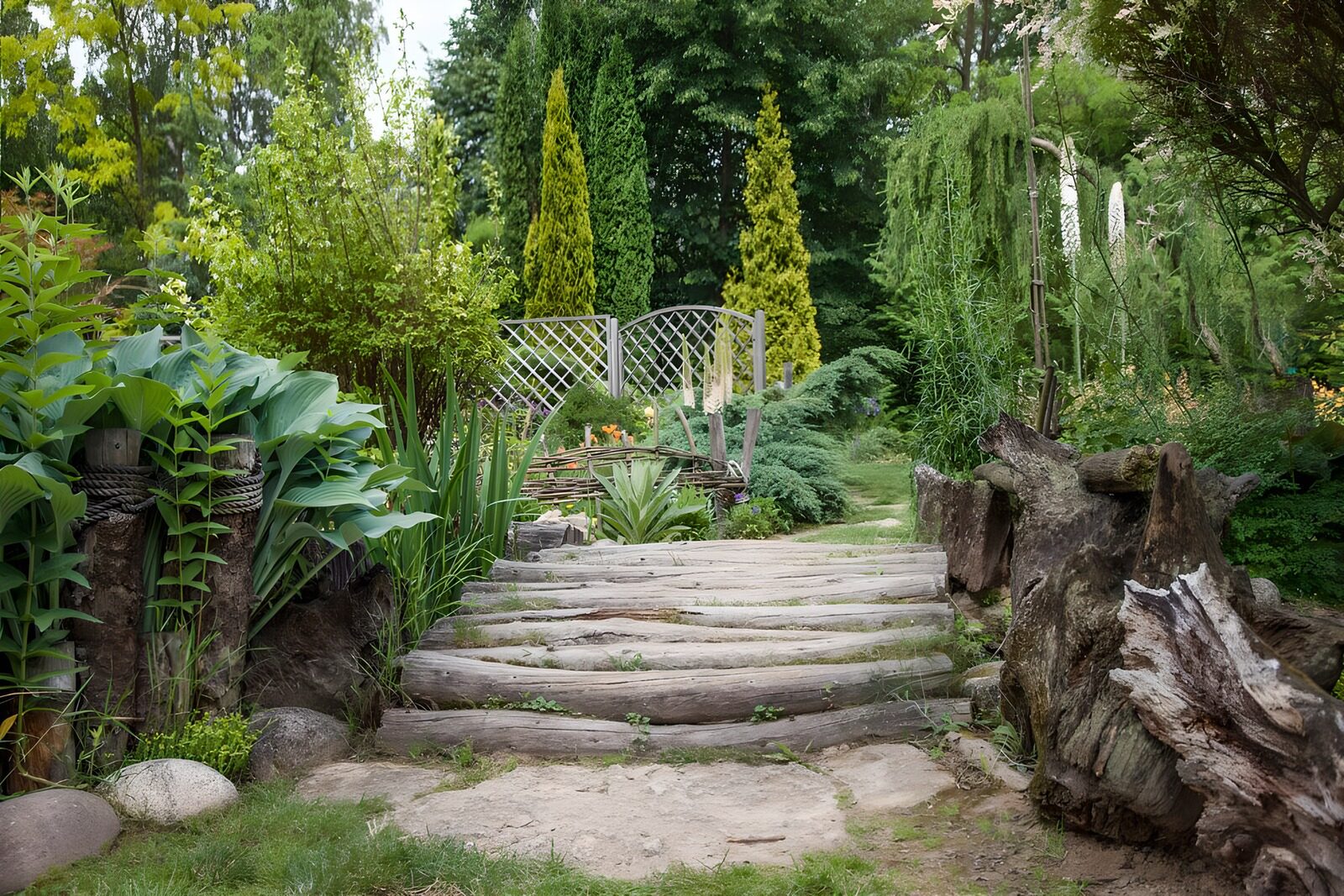 Serene Garden Path