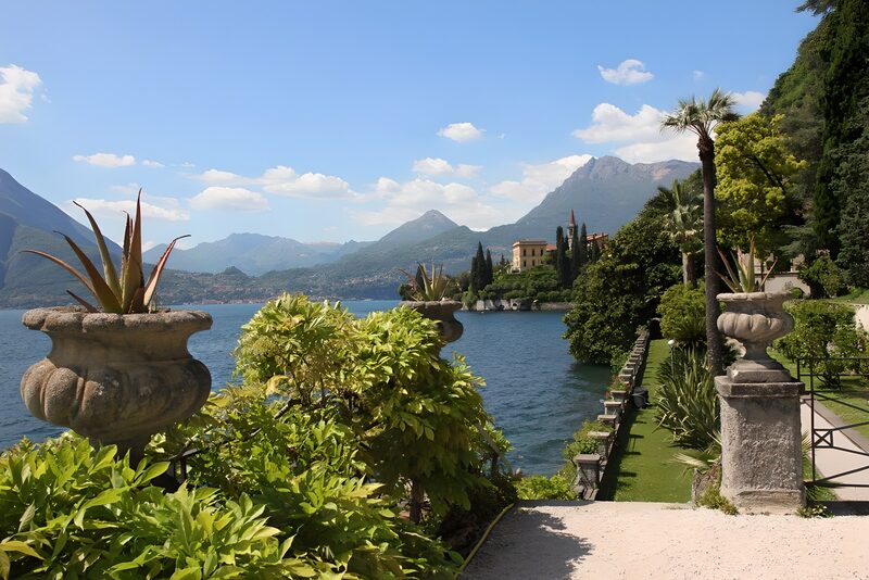 Serene Lakefront Garden in Italy