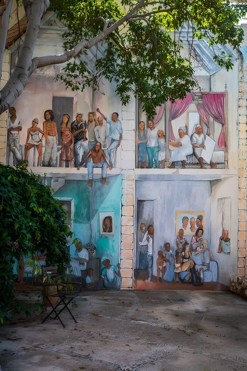 Community Life on the Mural Wall